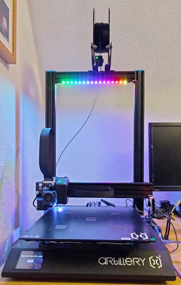 Sidewinder X1 mit LED-Statusbeleuchtung